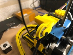 cr-10 v2 filamento de la guía rodillos parte superior ferrocarril + filamentos desviación del sensor montaje 3d print model - Mito3D