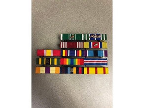 military ribbon rack 3d print model - Mito3D