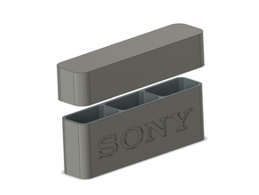 sony battery storage - rangement pour batteries appareil photo batterie boite box camera np alpha 3d print model - Mito3D