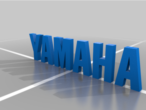 yamaha logotipo de 3d print model - Mito3D