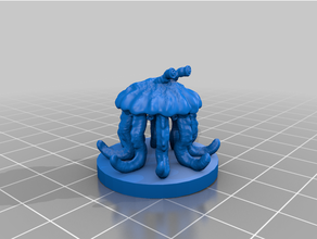 flumph alien chaotic good creature cute d20 dnd dndmini dungeonmaster dungeonmonster dungeonsanddragons dungeons dragons fish fishy jellyfish monster octopus squid 3d print model - Mito3D