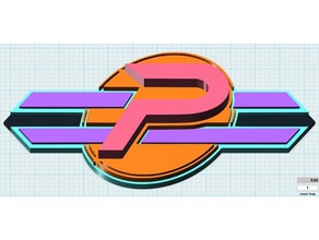 phenomenauts logo 3d-logo band band-logo bands ensemble Musik Musik-band musical Rakete rocket roll Raum 3d print model - Mito3D