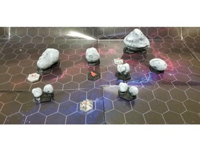 asteroids space combat games 28mm starfinder starwars wargame 3d print model - Mito3D