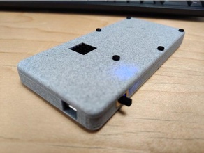 flat portable raspberry pi zero enclosure created freecad v017 lipo battery made case 3d print model - Mito3D
