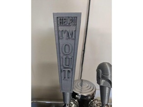 out beer tap handle keg 3d print model - Mito3D