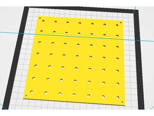 hole plate 3D print model - Mito3D