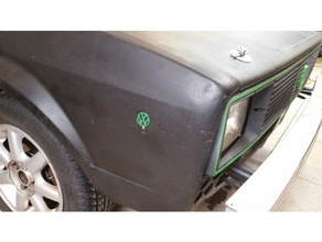 vw rabbit mk1 side marker di copertura auto golf il coniglio mk2 volkswagen 3d print model - Mito3D
