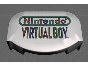 virtual boy stand medalhão maior logotipos nintendo 3d print model - Mito3D