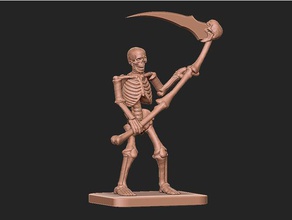 skeleton tribute heroquest advanced dnd miniature miniatures dungeon dungeons dragons undead 3d print model - Mito3D