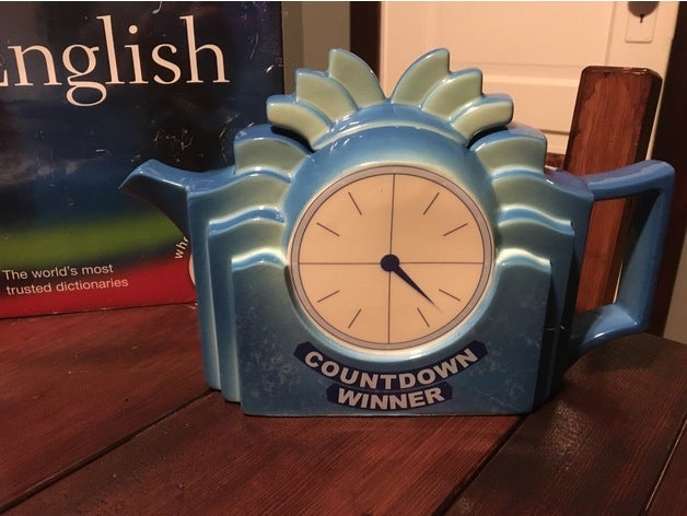 countdown teapot bbc clock 3D print model - Mito3D