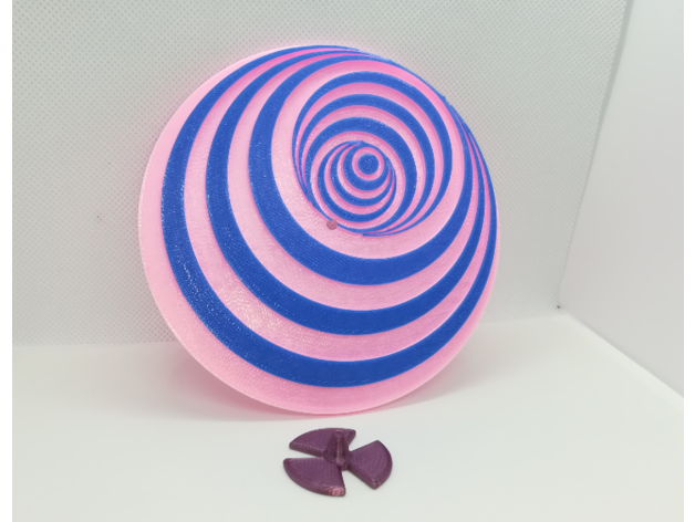 circle illusion math art 3D print model - Mito3D