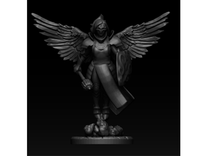 aasimar scourge cleric remix v2 dnd miniature 3d print model - Mito3D