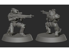 garrus kütle etki modeli 3d baskı karakter ekran şekil silah masseffect mini minyatür model canavar tüfek scifi statik Heykeli heykel strateji oyunu masa üstü 3d print model - Mito3D