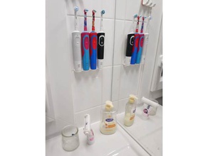 toothbrush holder oralb 3d print model - Mito3D