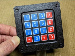 capa 4x4 teclado de membrana botões 3d print model - Mito3D