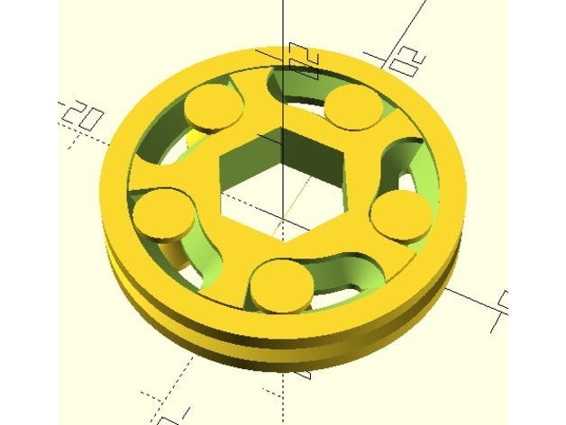 customizable one-way clutch bearing 3D print model - Mito3D