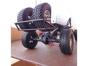 kyosho rampage axial ax10 Achse-adapter v2 Achse - Erweiterung rc-car trophy truck 3d print model - Mito3D