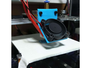 basit 40mm fan monte edin 3d yazıcı soğutma fanı 3d print model - Mito3D