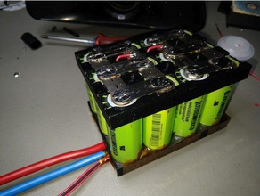 4s3p batterie entretoise a123 26650 de la support l'entretoise lifepo4 moto 3d print model - Mito3D