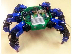 kraby hexapod blender Pavillon herkulex nanopi Roboter servomotor 3d print model - Mito3D