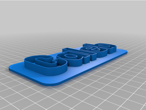 caleb 3d nameplate nametag custom nominal plaque 3d print model - Mito3D