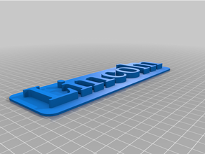 lincoln 3d nameplate nametag custom nominal plaque 3d print model - Mito3D