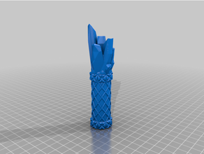 valdhorn - ice pillar 28mm 32mm 3dprintable ageofsigmar dungeons dragons forgottenrealms frostgrave frosty greatglacier snow tabletop gaming rpg terrain wargame wargaming accessories bases props scenery warhammer fantasy 3d print model - Mito3D