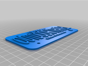 personalizado canadiense placa licencia proyecto 3d print model - Mito3D