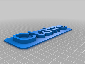 claire 3d placa identificação pulseira personalizada nominal 3d print model - Mito3D