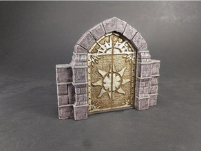 openforge 20 patron porte pierre taille variantes cat couper mdn tuiles donjon miniatures openforge2 pathfinder rpg scatter terrain table tuile 3d print model - Mito3D
