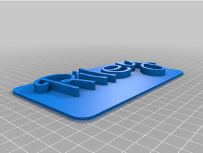 riley 3d tabela isim levhası 3d print model - Mito3D