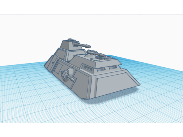 imperial repulsor tanque 3D print model - Mito3D