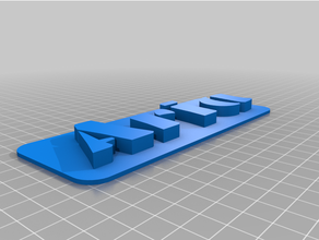 arya 3d tabela ismini özel isim plakası levhası nominal plak 3d print model - Mito3D