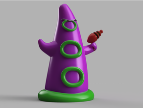purple tentacle day lucasarts 3d print model - Mito3D