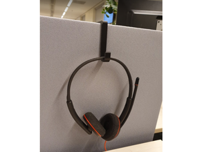 two-sided headset hook headphones headphone hanger holder 3d print model - Mito3D