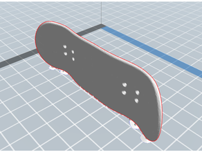 pro braço suporte 34mm fingerboard skate brinquedo 3d print model - Mito3D