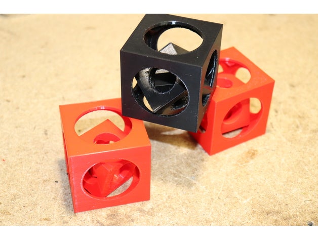 tornacı küp hediye turner 3D print model - Mito3D