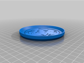 witcher coaster netflix logo empilables pile 3d print model - Mito3D
