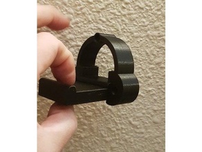 headphone wall support 3d print model - Mito3D