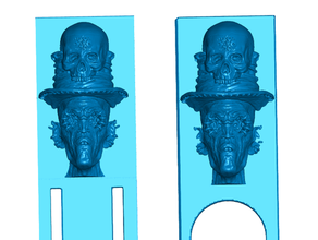 voodoo marcadores 2 estilos agregar favoritos bookmarker vudú 3d print model - Mito3D