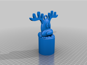 reindeer ornament 3d print model - Mito3D