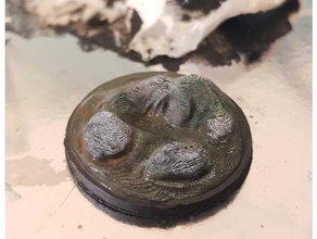 pietra base 28 mm 28mm dnd mini in miniatura piastrelle dungeons dragons 3d print model - Mito3D
