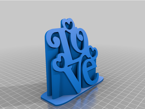 love hearts decoration valentines day 3d print model - Mito3D