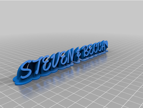steven becca personalizado 3d print model - Mito3D