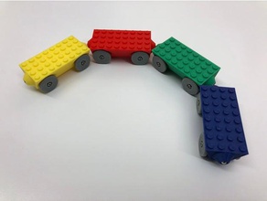ahşap tren araba lego brio uyumlu 3d print model - Mito3D