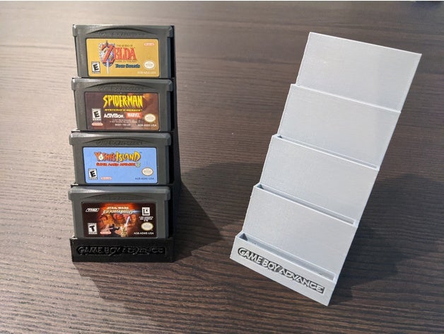 game boy advanced Spiel display Speicher Patrone gameboy gba nintendo 3D print model - Mito3D