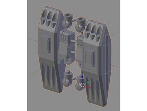 tf-g5 dual missle pods 40k tau warhammer xv9 3d print model - Mito3D