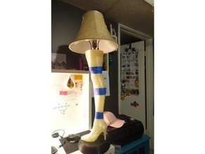 leg lamp remixed 3d print model - Mito3D