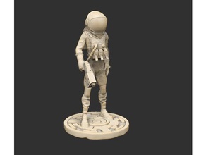 l'explorateur l'espace sauvage planète caractère fiction jeu voyage joueur savage science scifi costume vidéo 3d print model - Mito3D