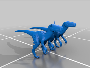 dj'mun caractère dinosaure scifi 3d print model - Mito3D